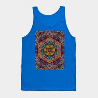 Hexagram Perplexagram Kaleidoscopic Mandala Tank Top